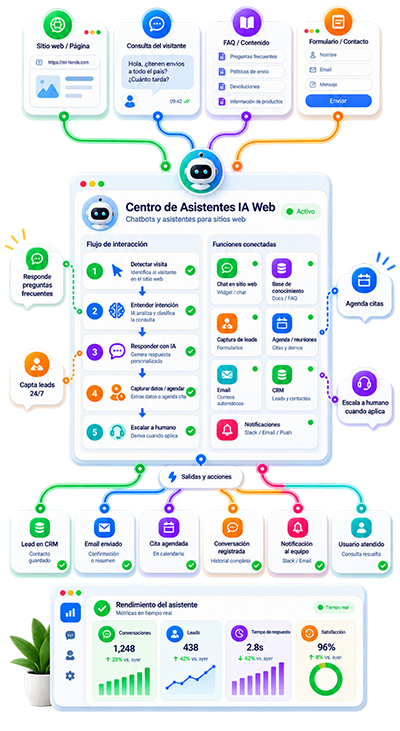 Integración de Chatbots y Asistentes de IA en Sitios Web