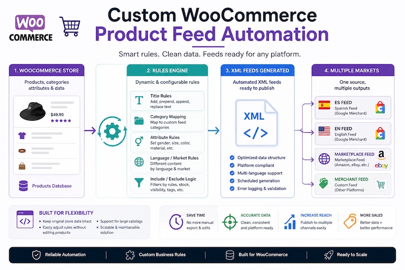 Automatización de Feeds de Productos WooCommerce